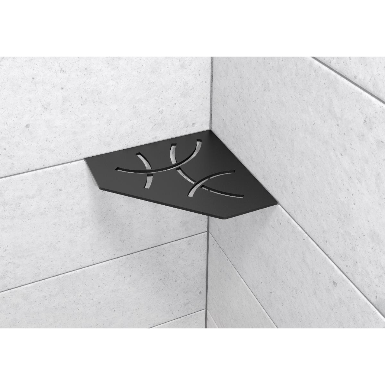 Schlüter Wandablage SHELF-E Graphitschwarz matt 195x195 mm