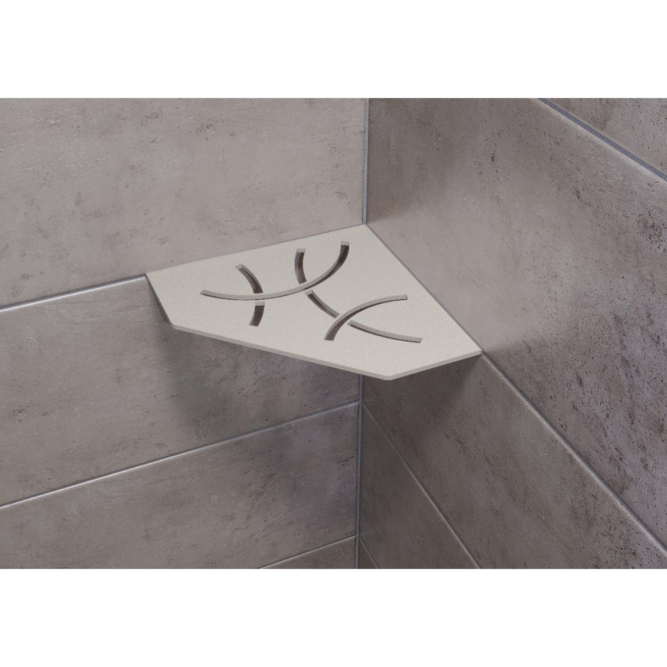 Schlüter Wandablage SHELF-E Beigegrau 195x195 mm