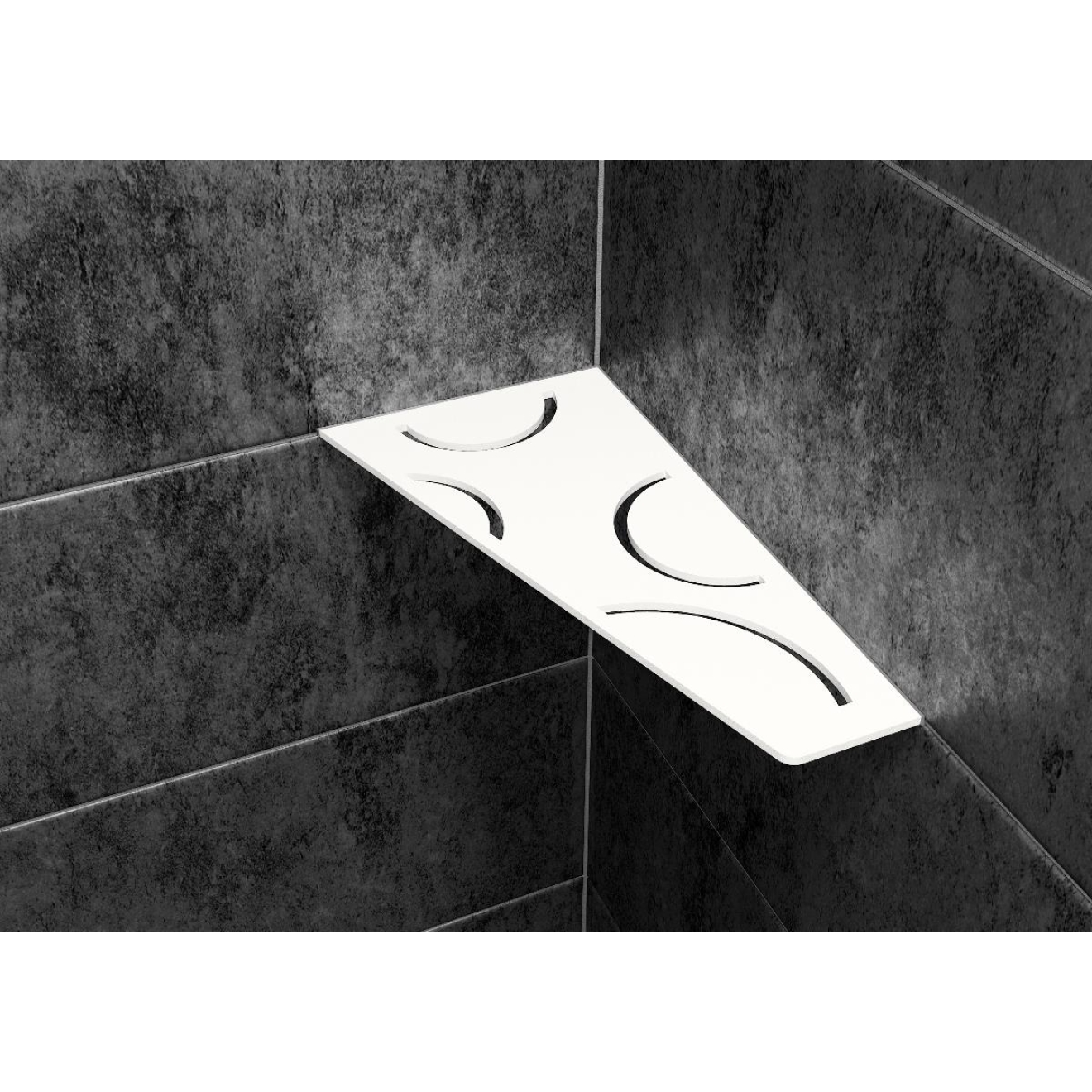 Schlüter Wandablage SHELF-E Brillantweiß matt 154x295 mm