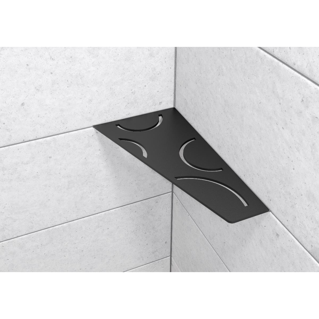 Schlüter Wandablage SHELF-E Graphitschwarz matt 154x295 mm