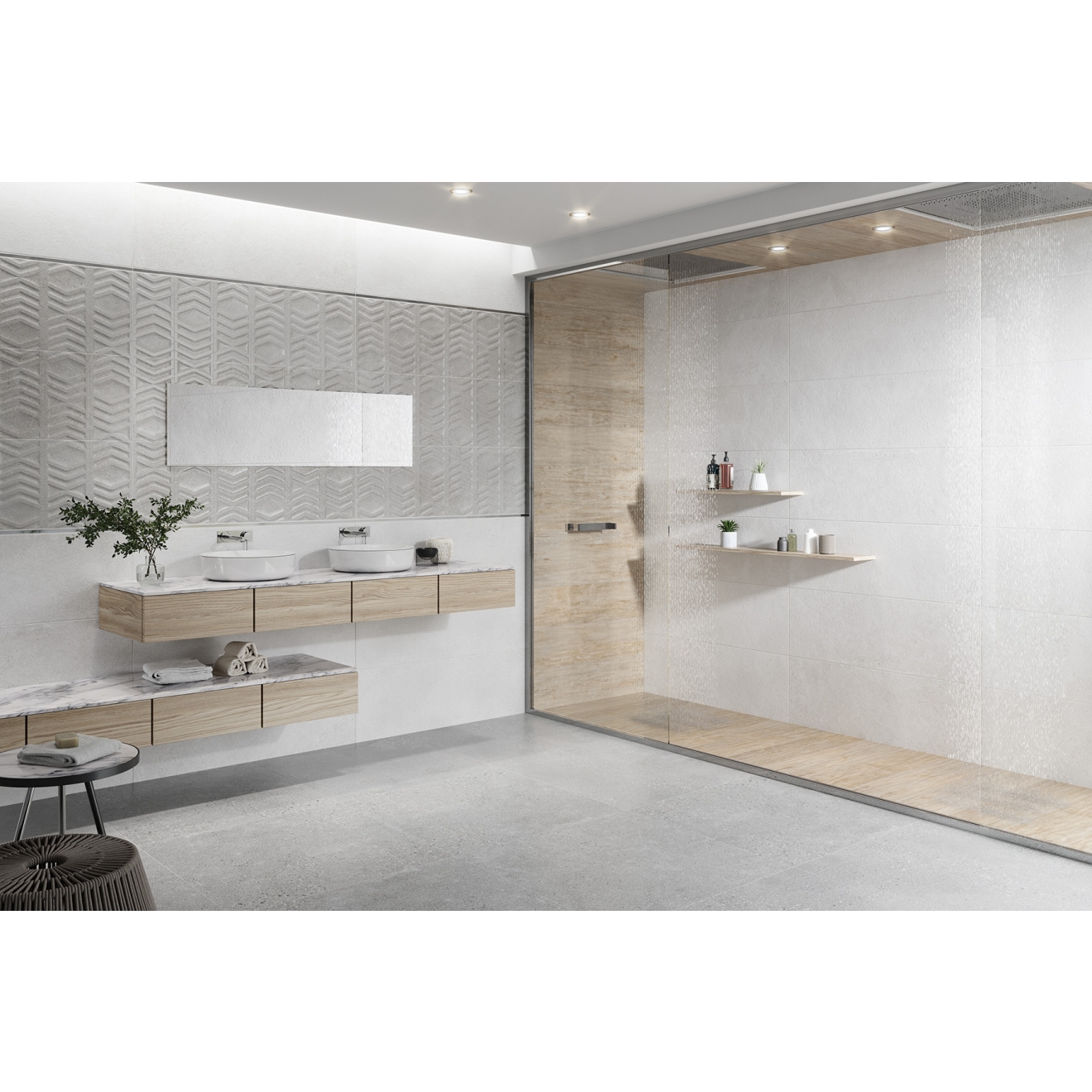 Keraben Underground Bodenfliese Grey Natural 60x60 cm