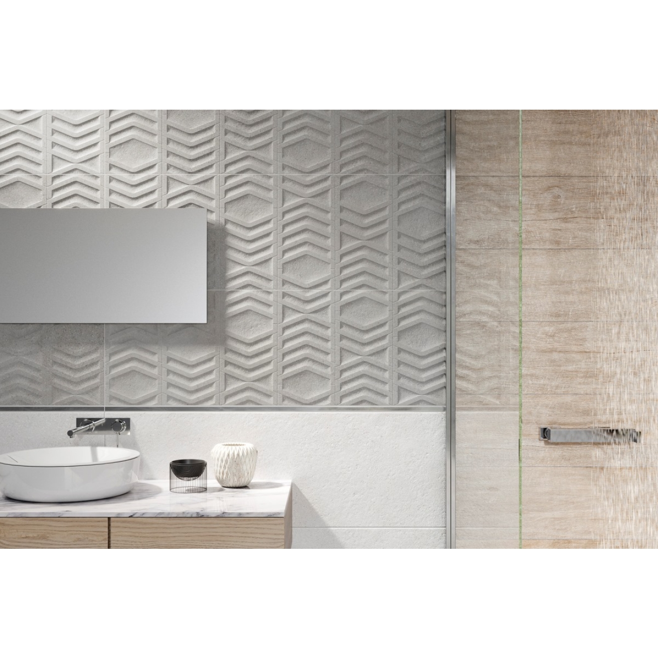 Keraben Underground Dekor Concept Grey matt strukturiert 40x120 cm