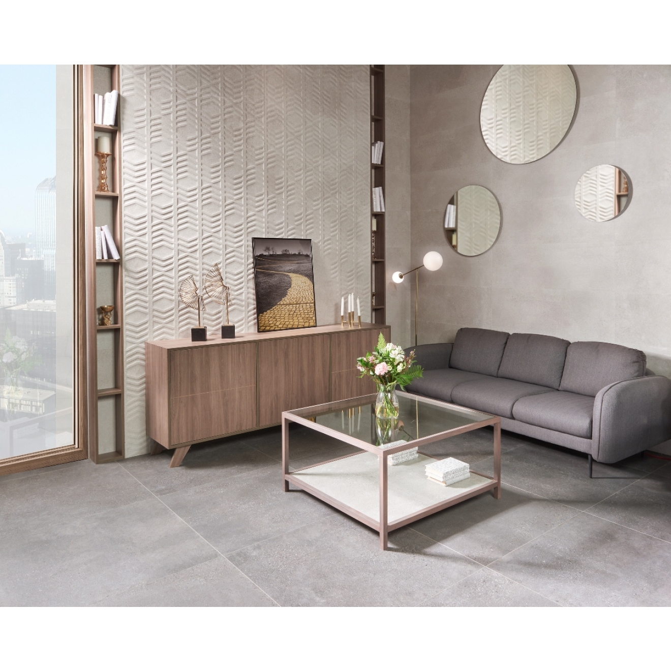 Keraben Underground Dekor Concept Grey matt strukturiert 40x120 cm