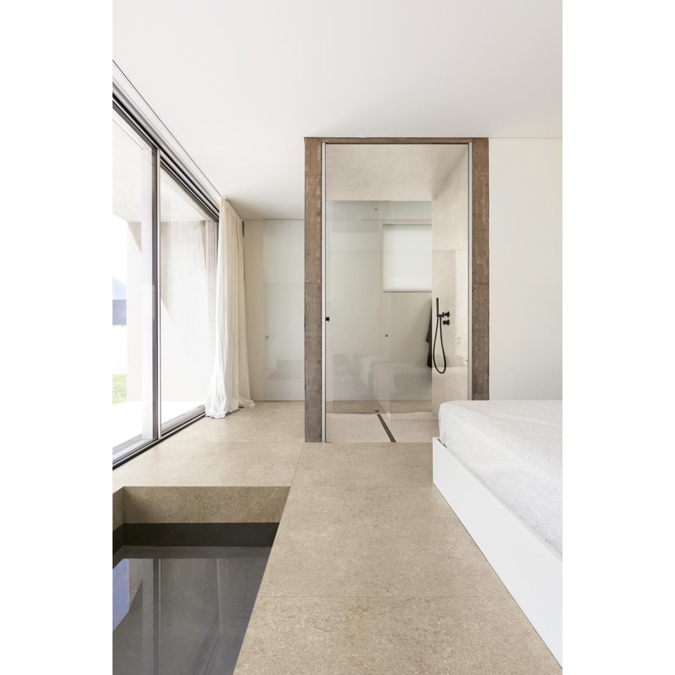 Florim Creative Design Sensi Ivory Fossil Natural Boden- und Wandfliese 120x120 cm 6mm