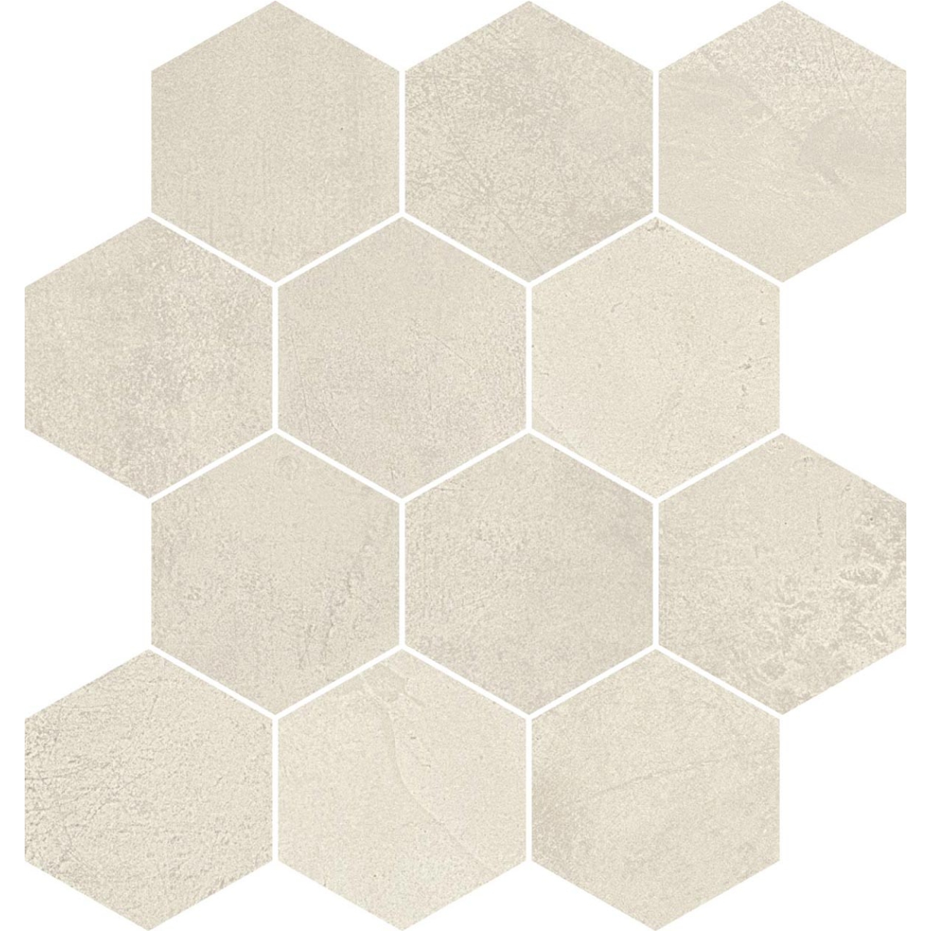 PrimeCollection Timeline Mosaico Esagoni White 30x34 cm