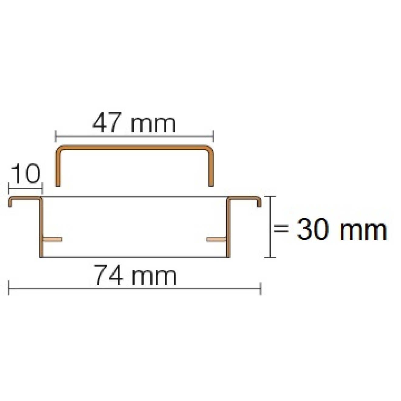 Schlüter, KERDI-LINE-A 30 mm Rahmen, KLA30EB110