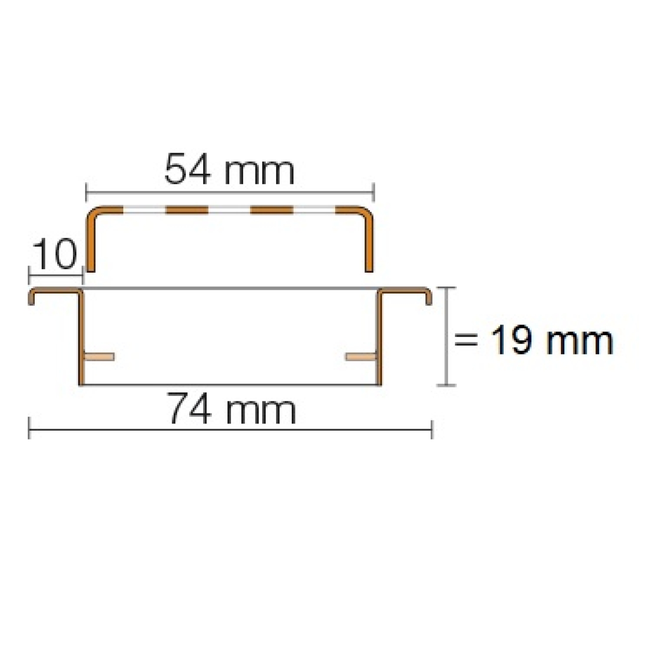 Schlüter, KERDI-LINE-B 19 mm Rahmen, KLB19EB170