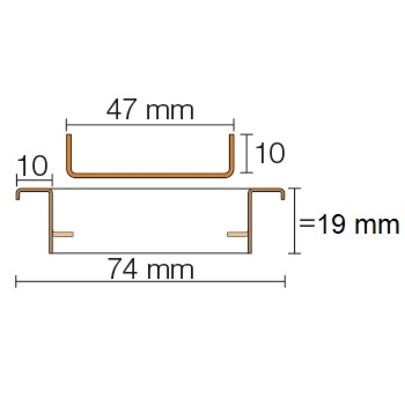 Schlüter, KERDI-LINE-C 19 mm Rahmen, KLCA19EB150