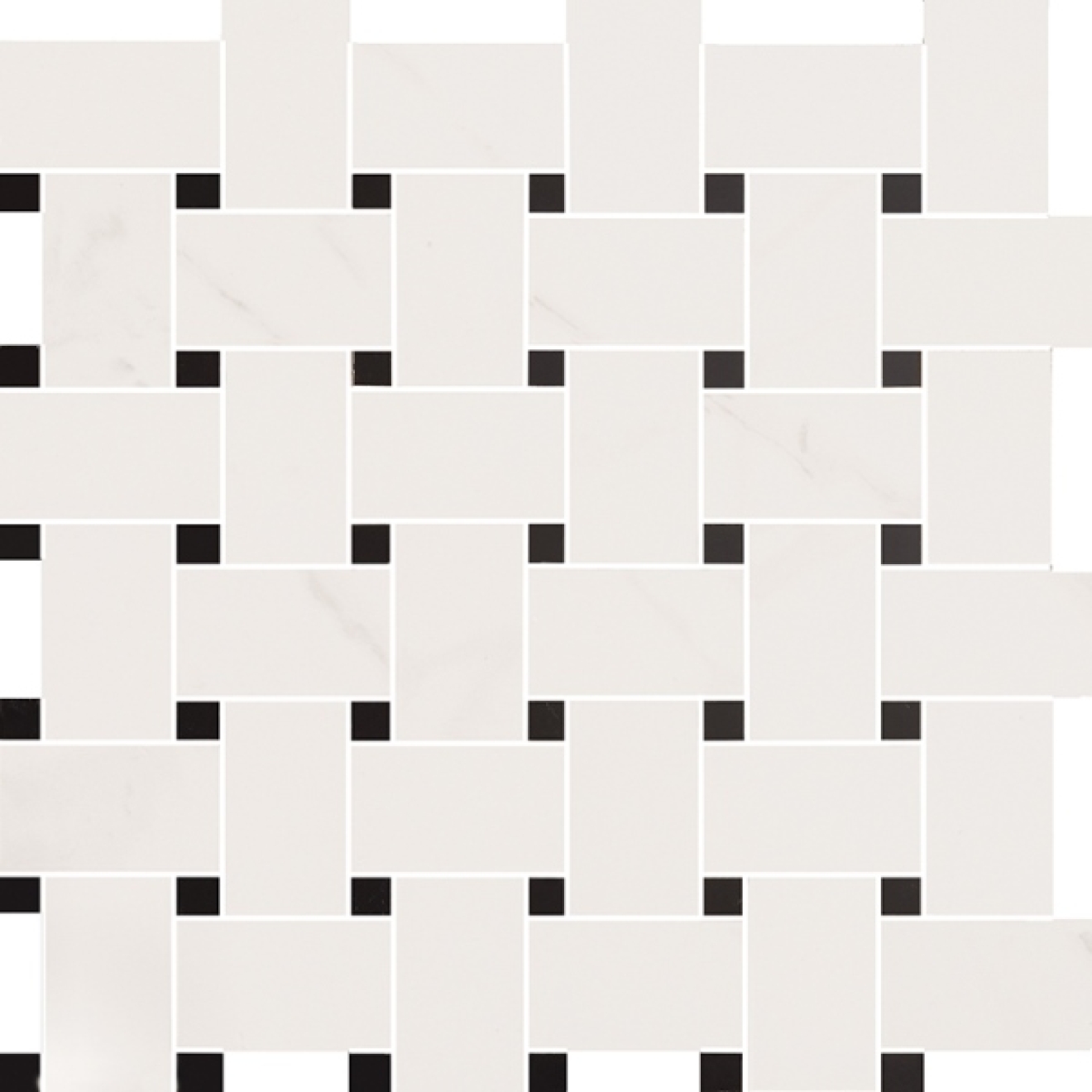 Love Tiles Precious Calacatta Mosaik Tie Matte 35x35 cm