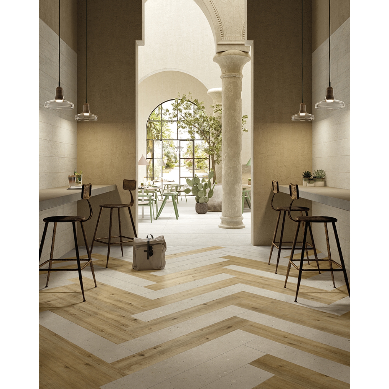 Pastorelli Arke Bodenfliese Miele 20x120 cm