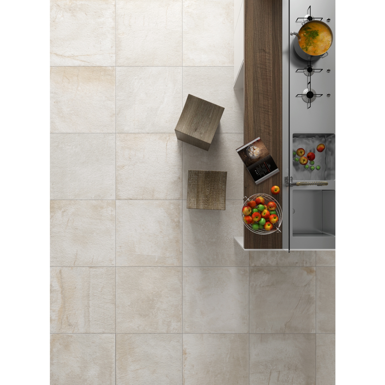 PrimeCollection Cima di Castello Bodenfliese Bianco 40x80 cm