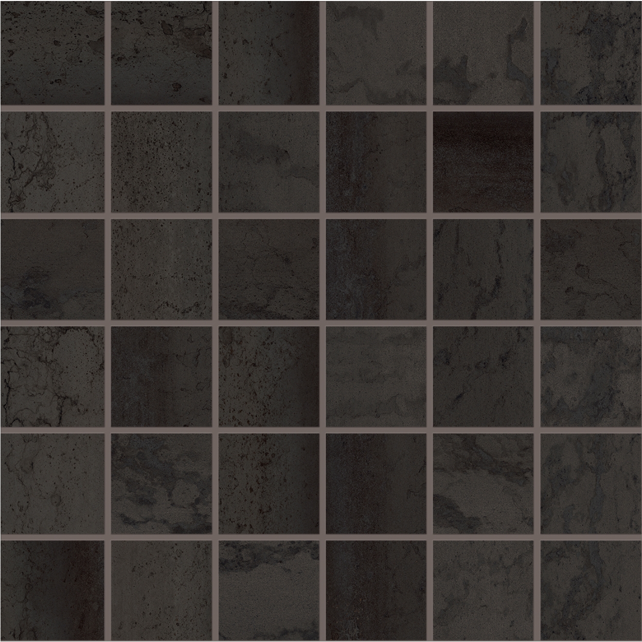 Viva Metallica Mosaik 5x5 Dark Matte 30x30 cm