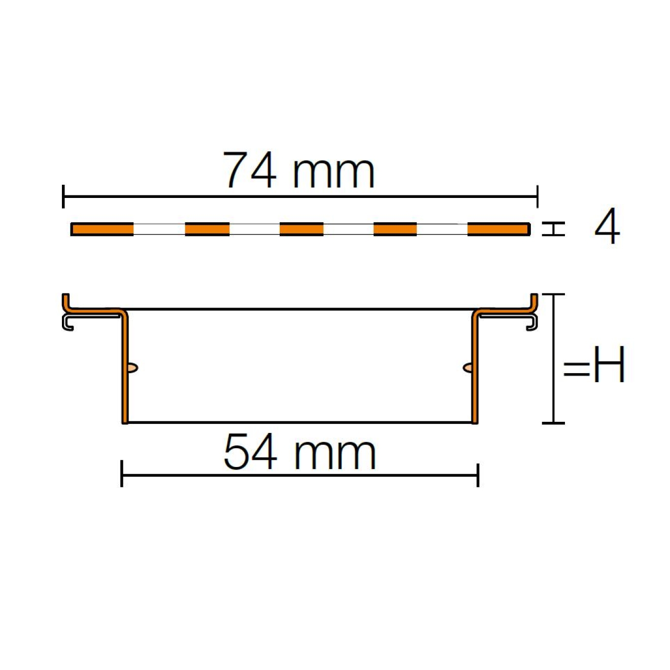 Schlüter Designrost KERDI-LINE-IF-F 23 mm KLIFF23EB120