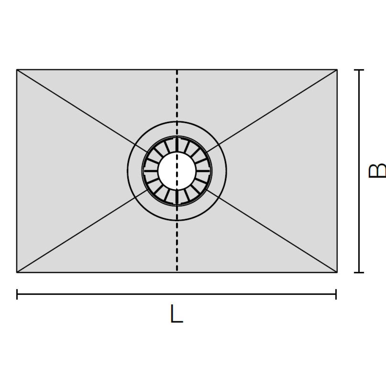 Schlüter Gefälleboard Kerdi-Shower-TT 122x91 cm