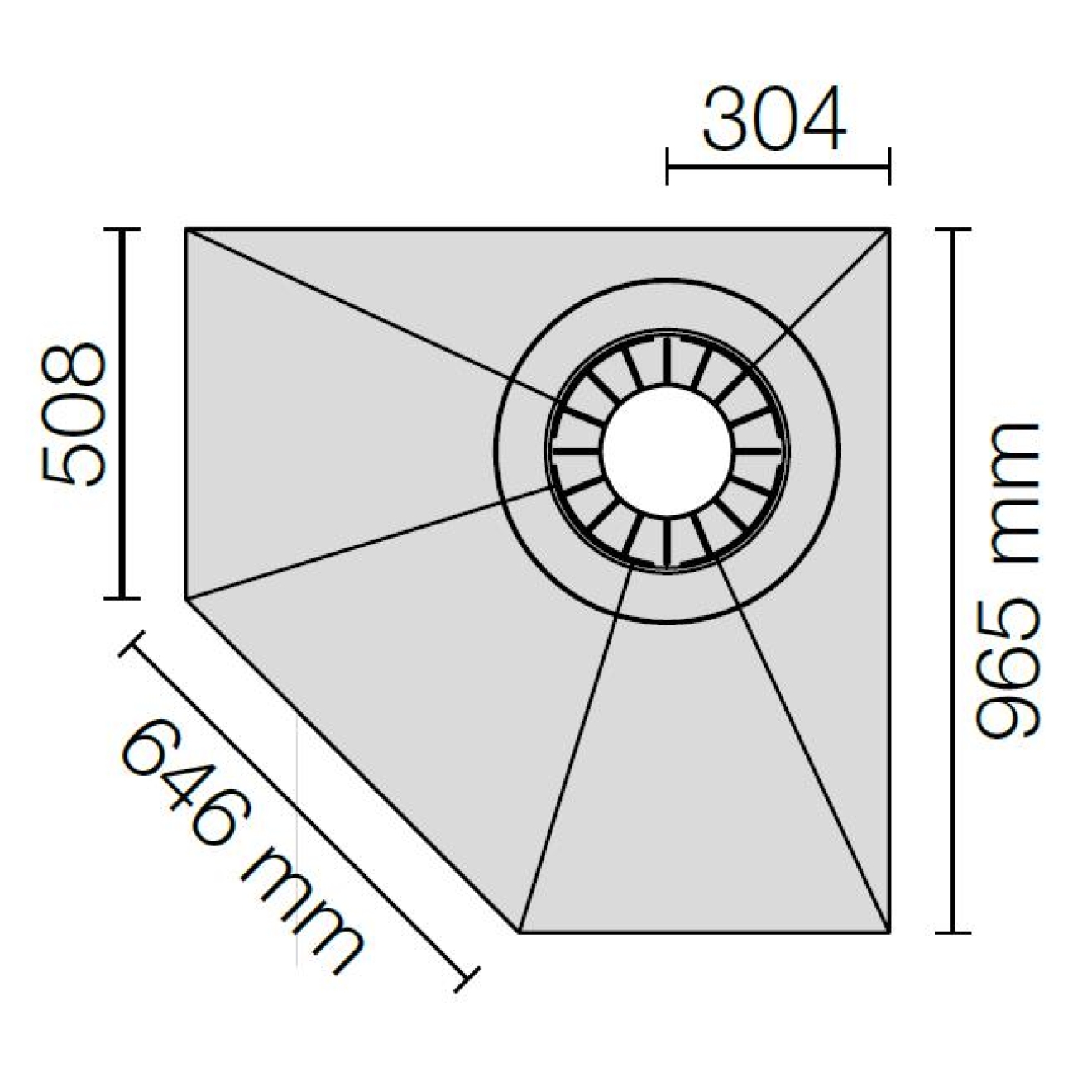 Schlüter Gefälleboard Kerdi-Shower-TT 96x96 cm