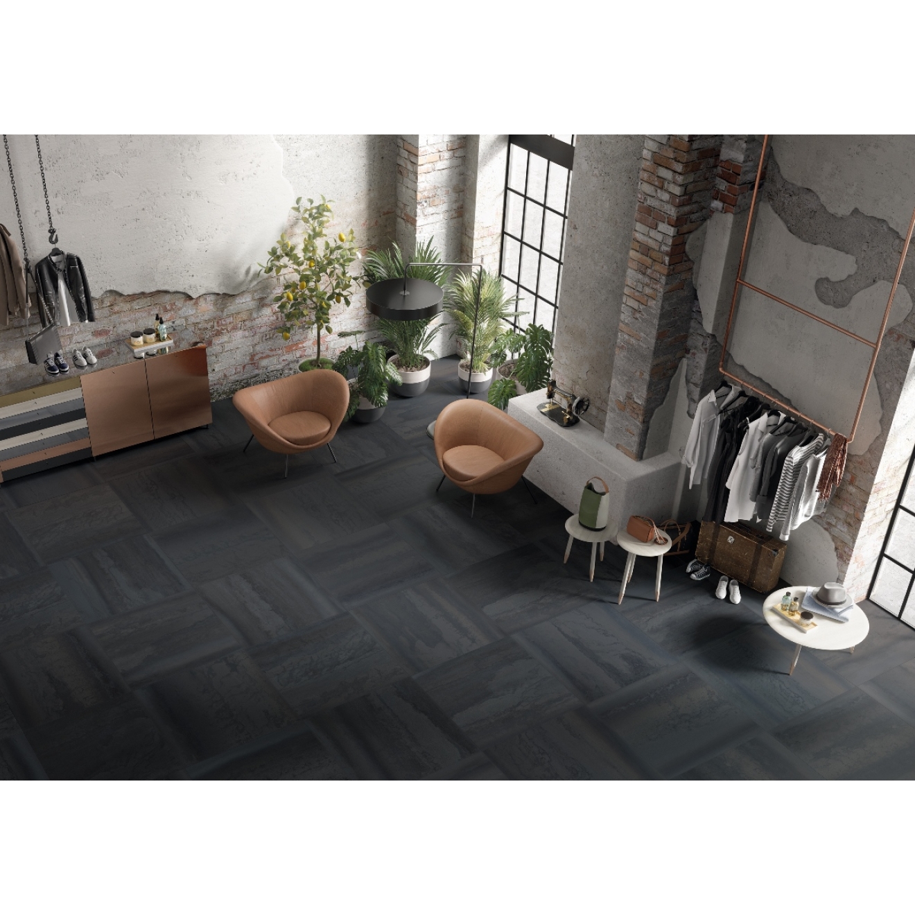 Viva Metallica Boden- und Wandfliese Calamine 60x120 cm