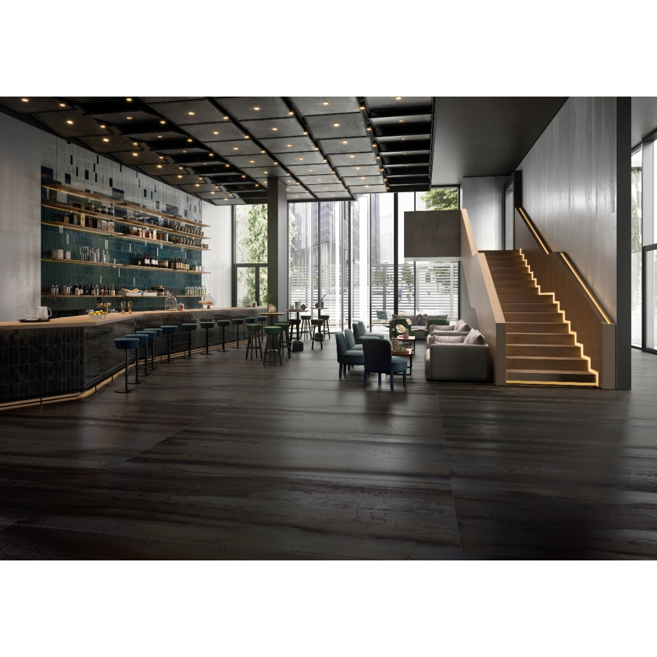 Viva Metallica Boden- und Wandfliese Dark 30x60 cm