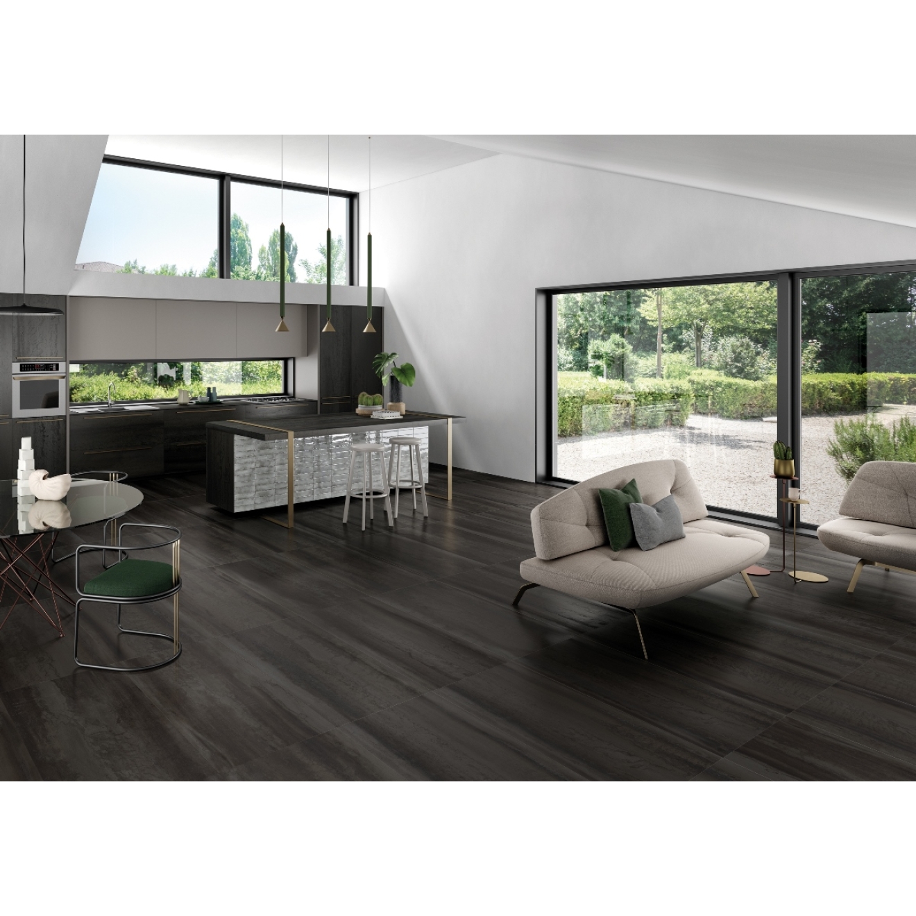 Viva Metallica Boden- und Wandfliese Dark 30x60 cm