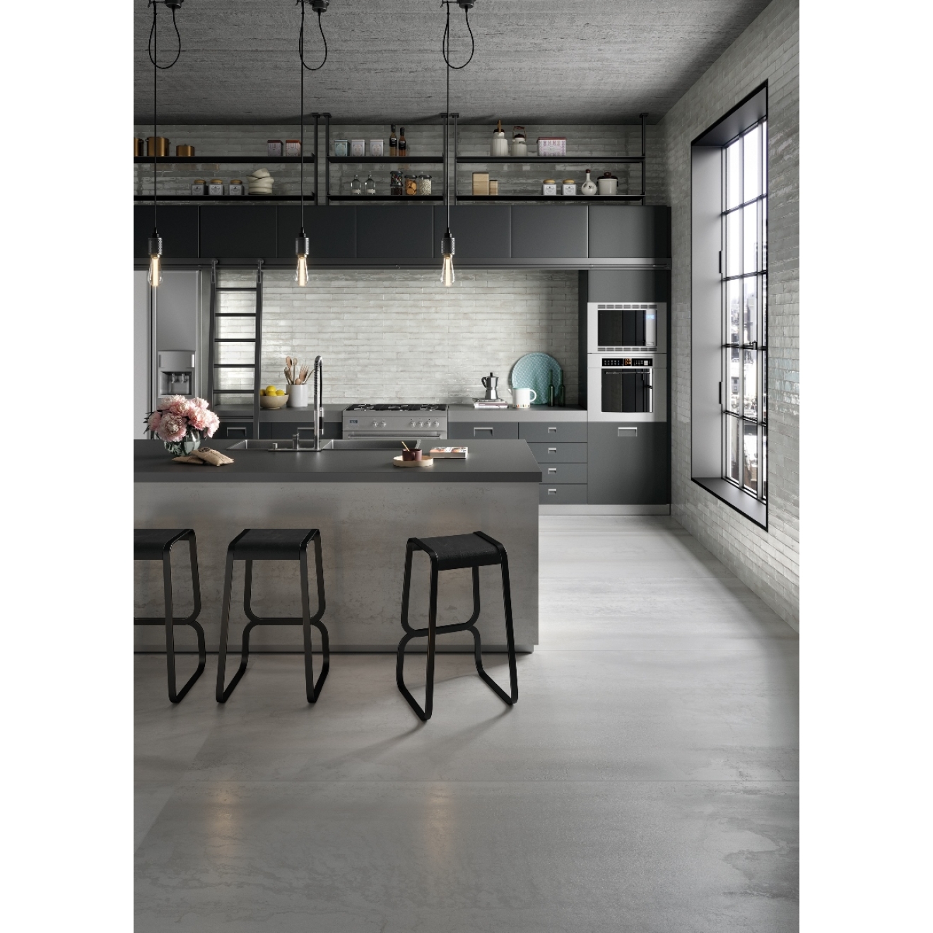 Viva Metallica Boden- und Wandfliese Steel 30x60 cm