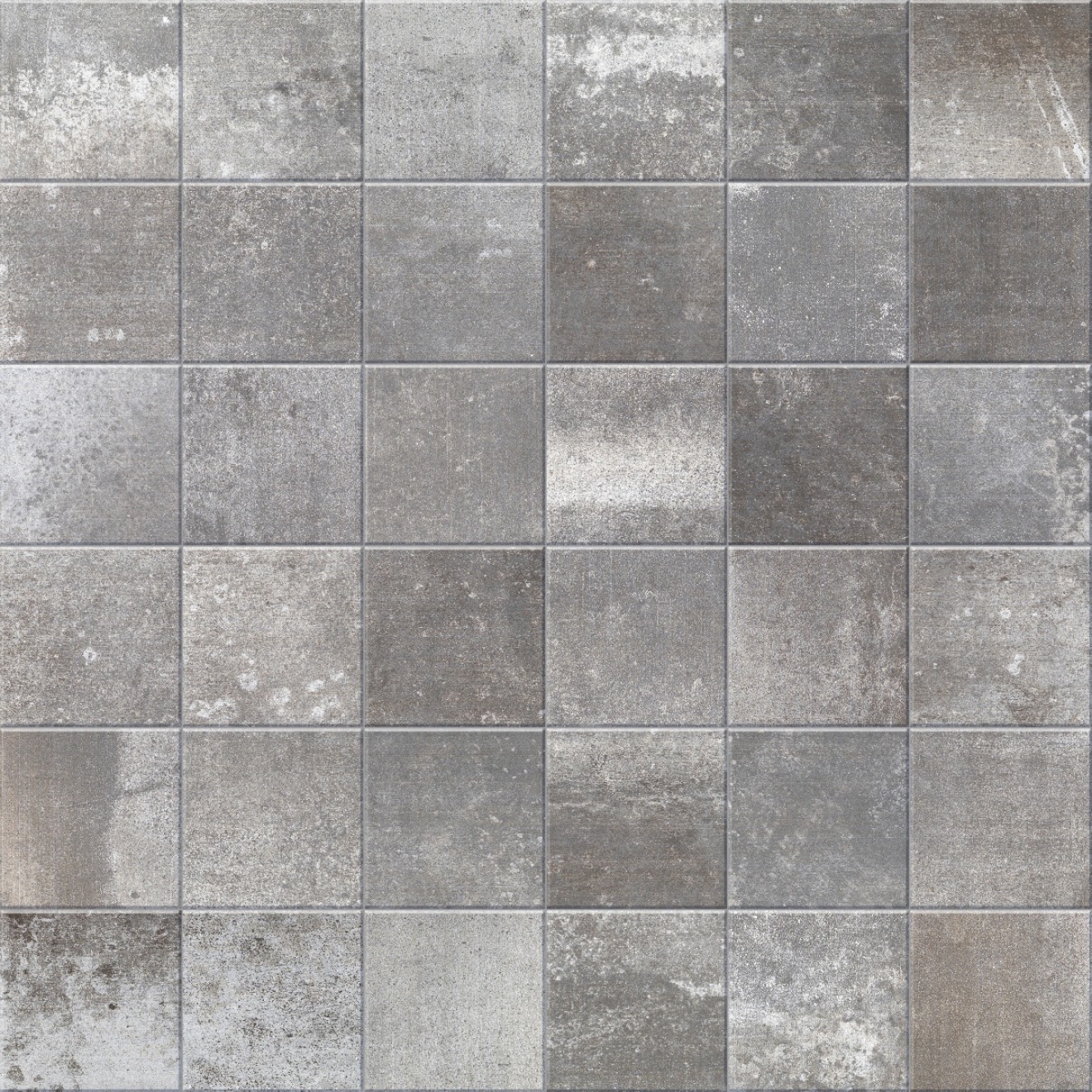 PrimeCollection HemiPlus Steel matt Mosaik 5x5 cm (Matte 30x30 cm)