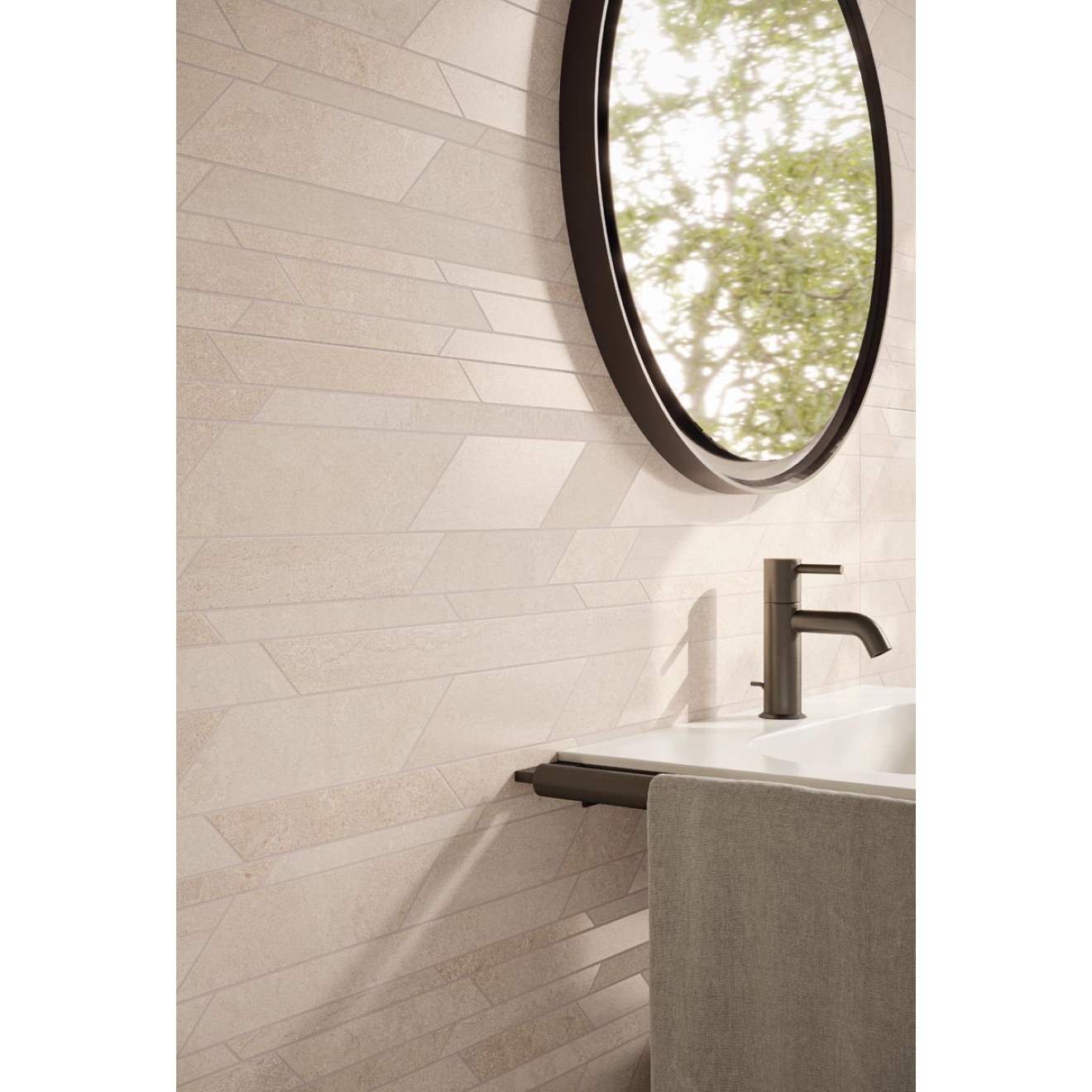 Flaviker Double Beige Dekor Cannetè Natural 3D 60x120 cm