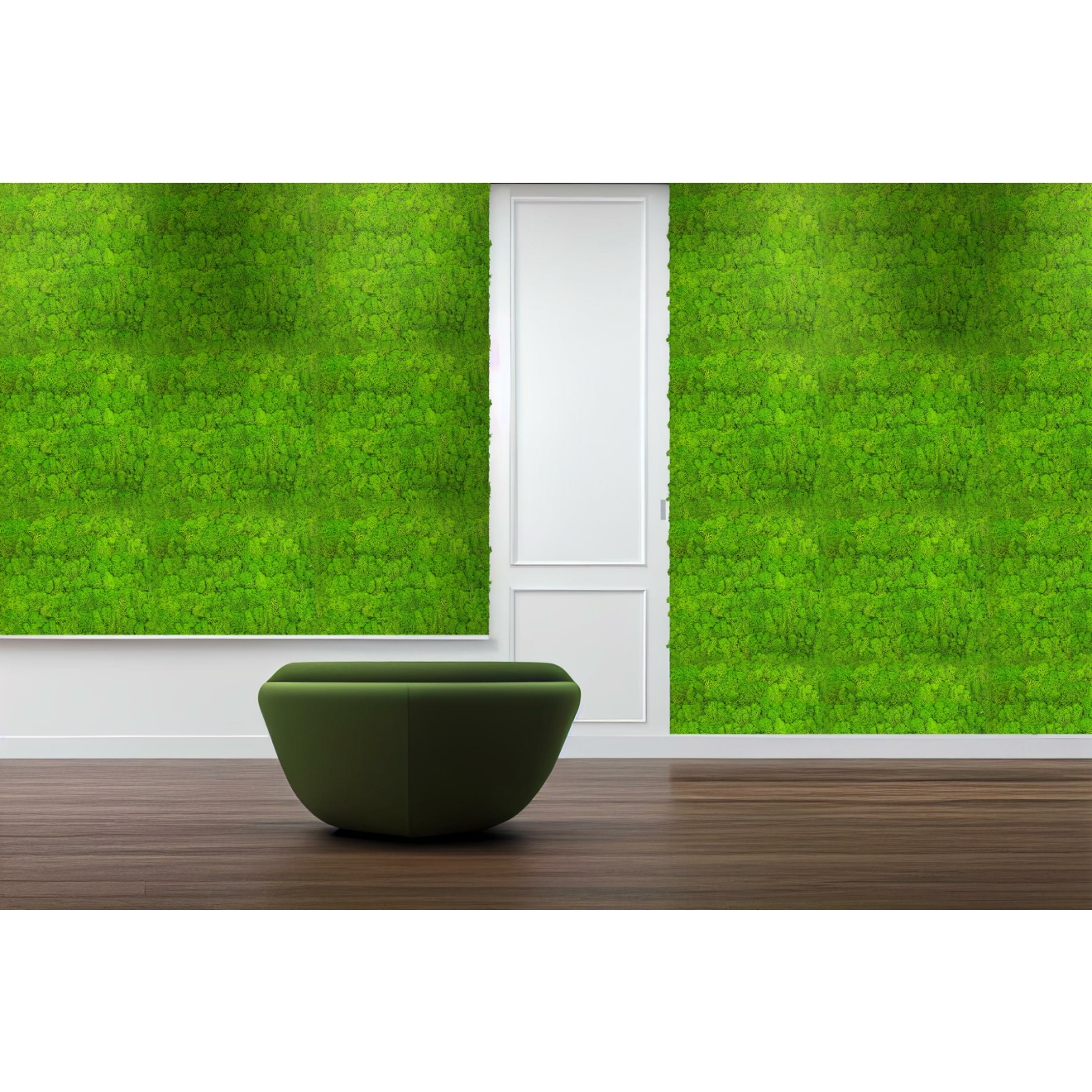 PrimeCollection Akustik Wandpaneel Bright Green Moos 52x52 cm