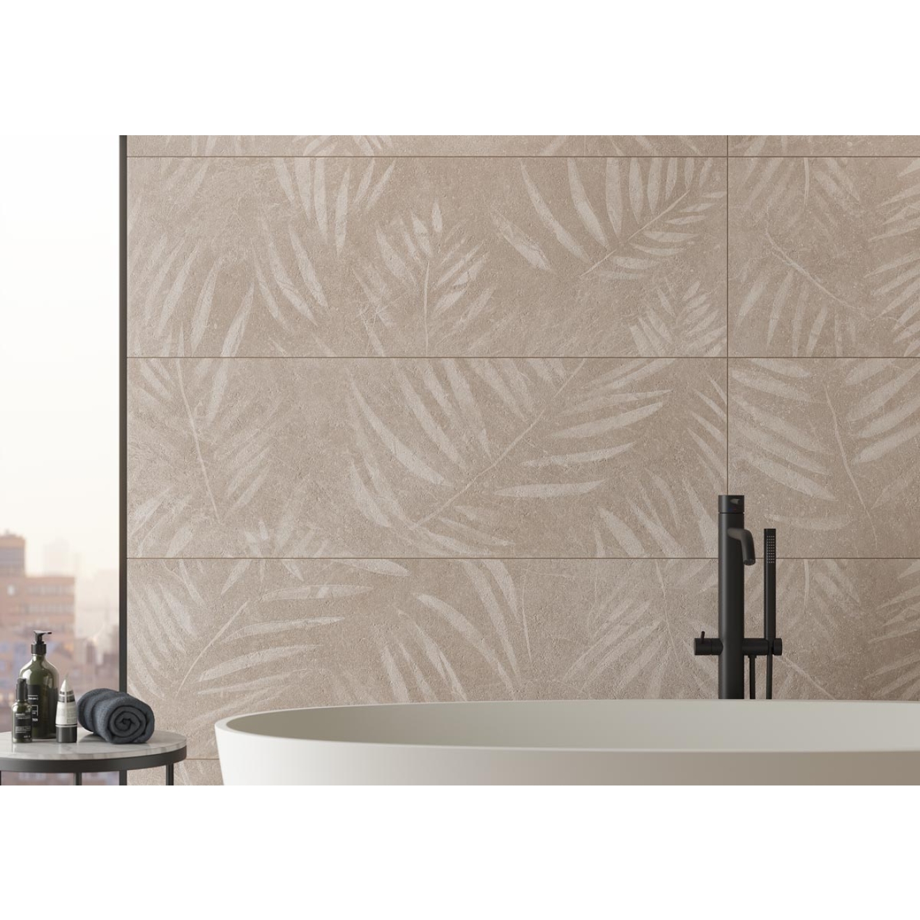 Keraben Bleuemix Wanddekor Art Taupe Natural 40x120 cm