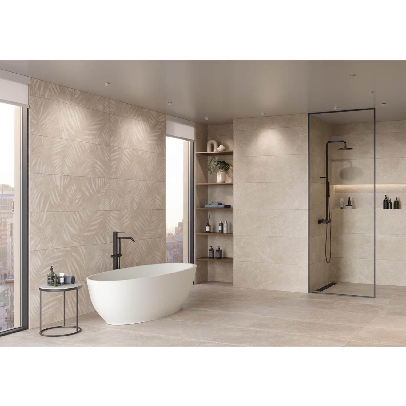 Keraben Bleuemix Wandfliese Taupe Natural 40x120 cm