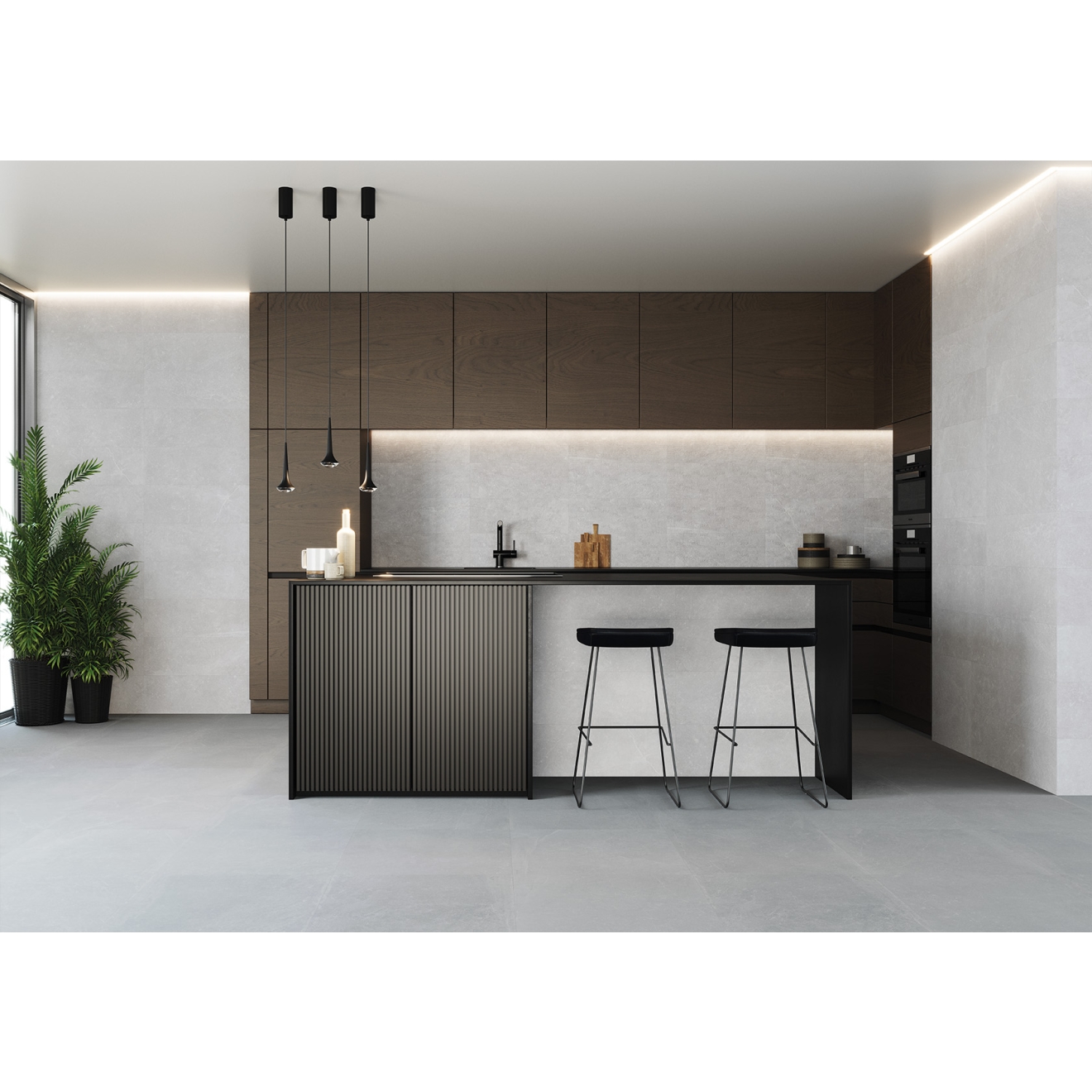 Keraben Bleuemix Boden- und Wandfliese White Natural 60x60 cm