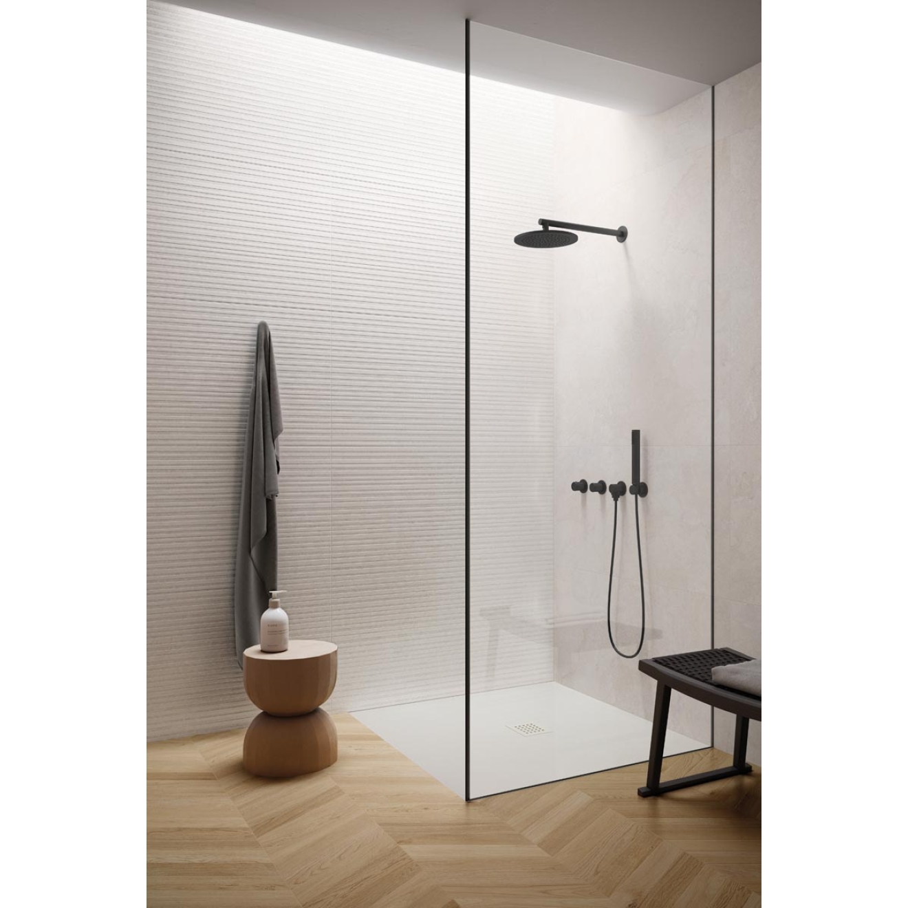 Flaviker Double White Dekor Cannetè Natural 3D 60x120 cm