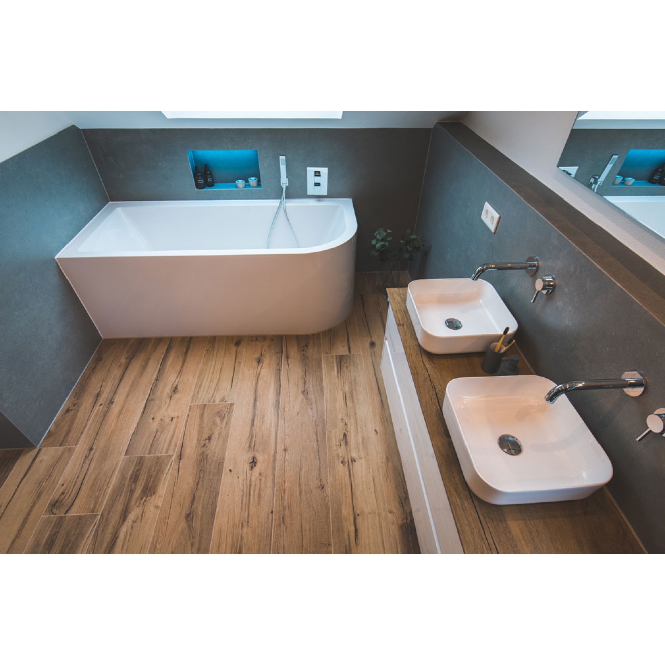 Flaviker Nordik Wood Bodenfliese Gold 20x120 cm - Stärke: 9 mm - GRIP