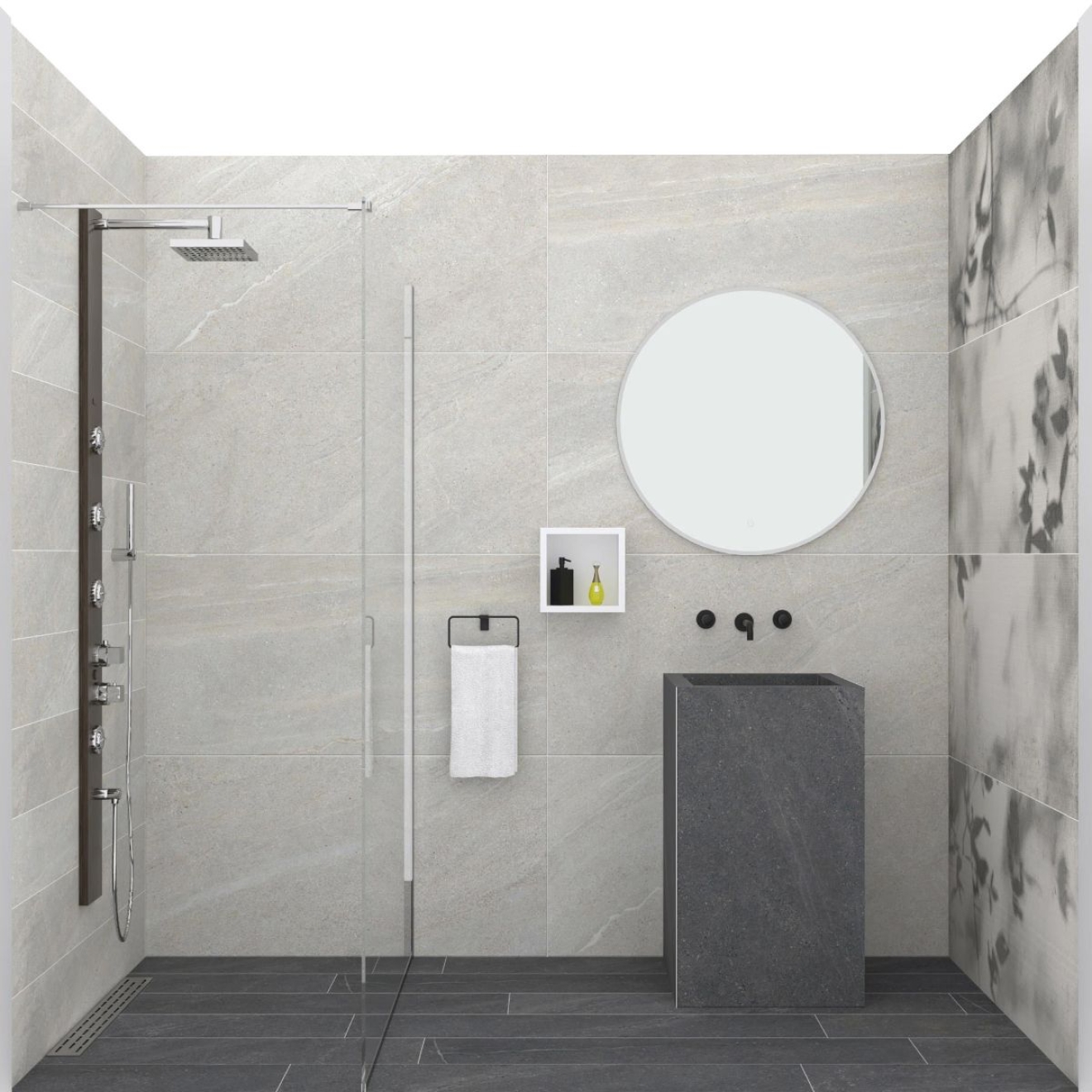 Flaviker Art Walls Shadow Natural Dekorfliese 60x120 cm