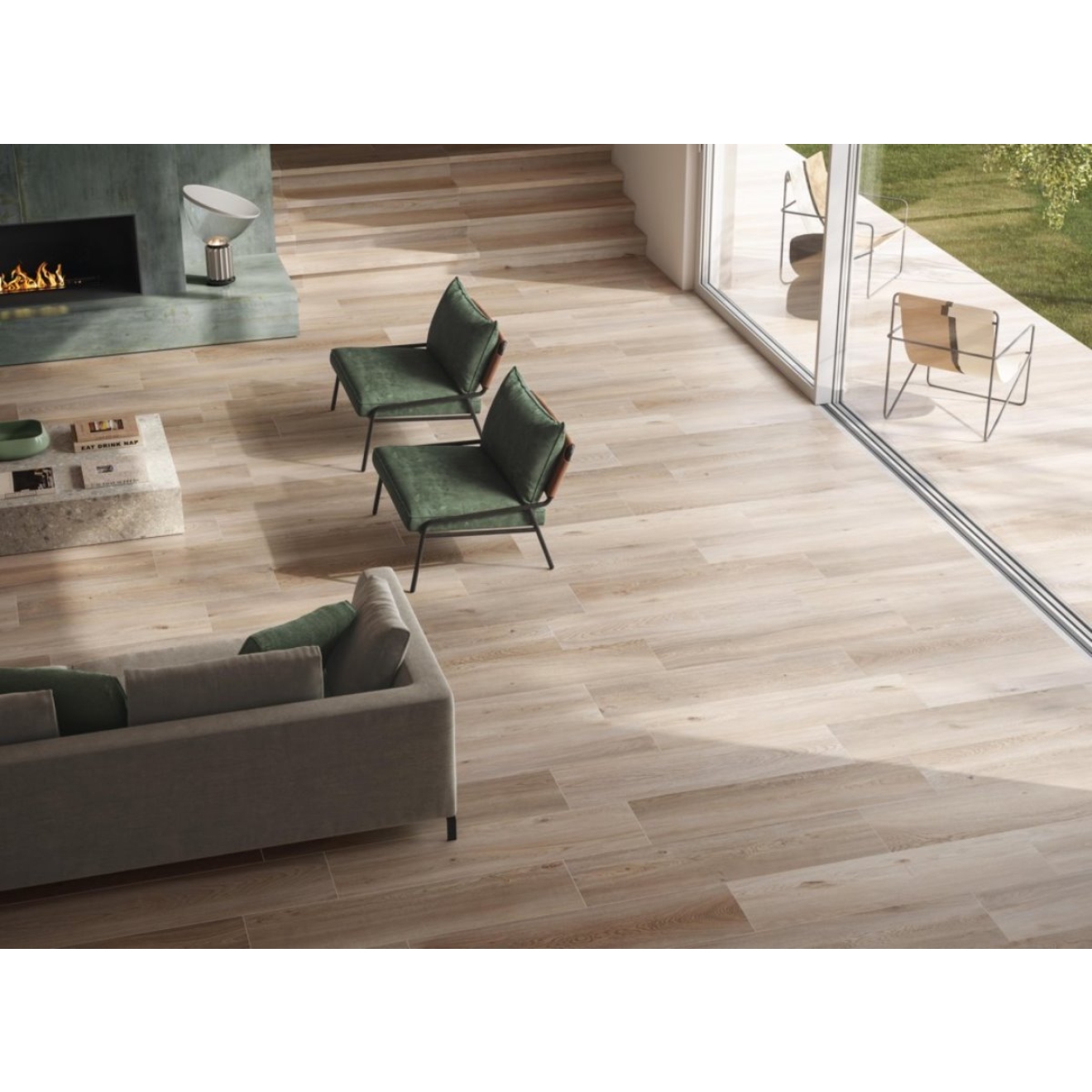 Flaviker Four Seasons Biscuit matt Boden- und Wandfliese 26x200 cm