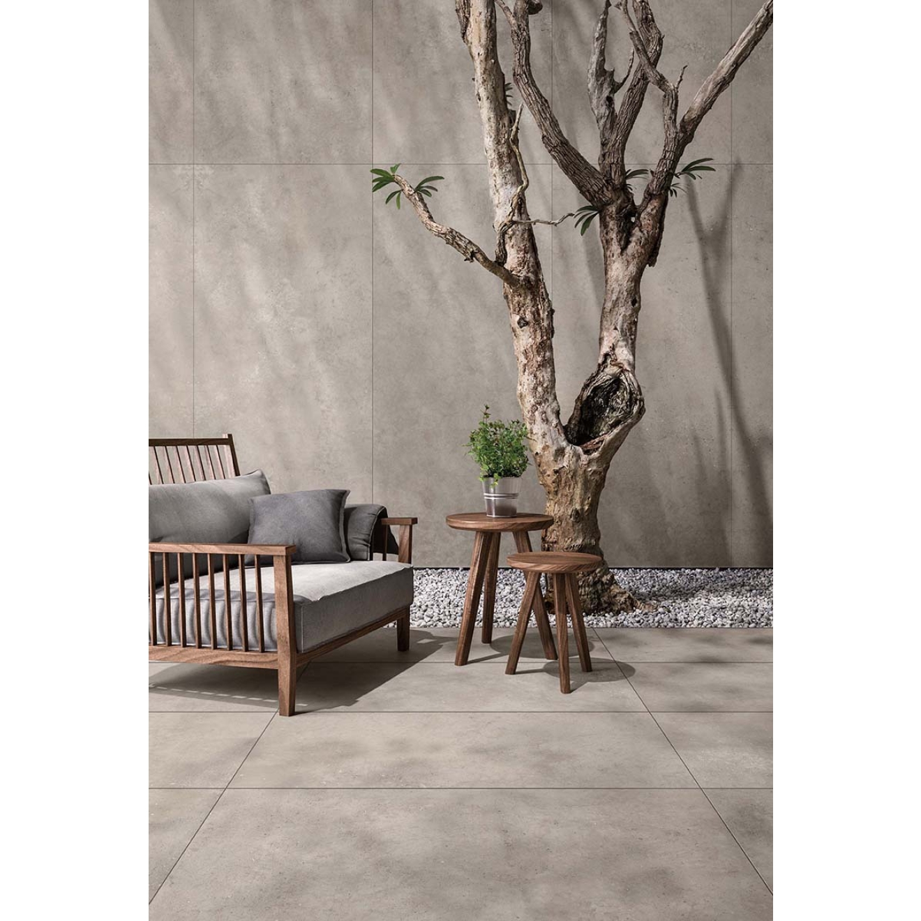 Flaviker Hyper X20 Terrassenplatte Grey 60x120 cm