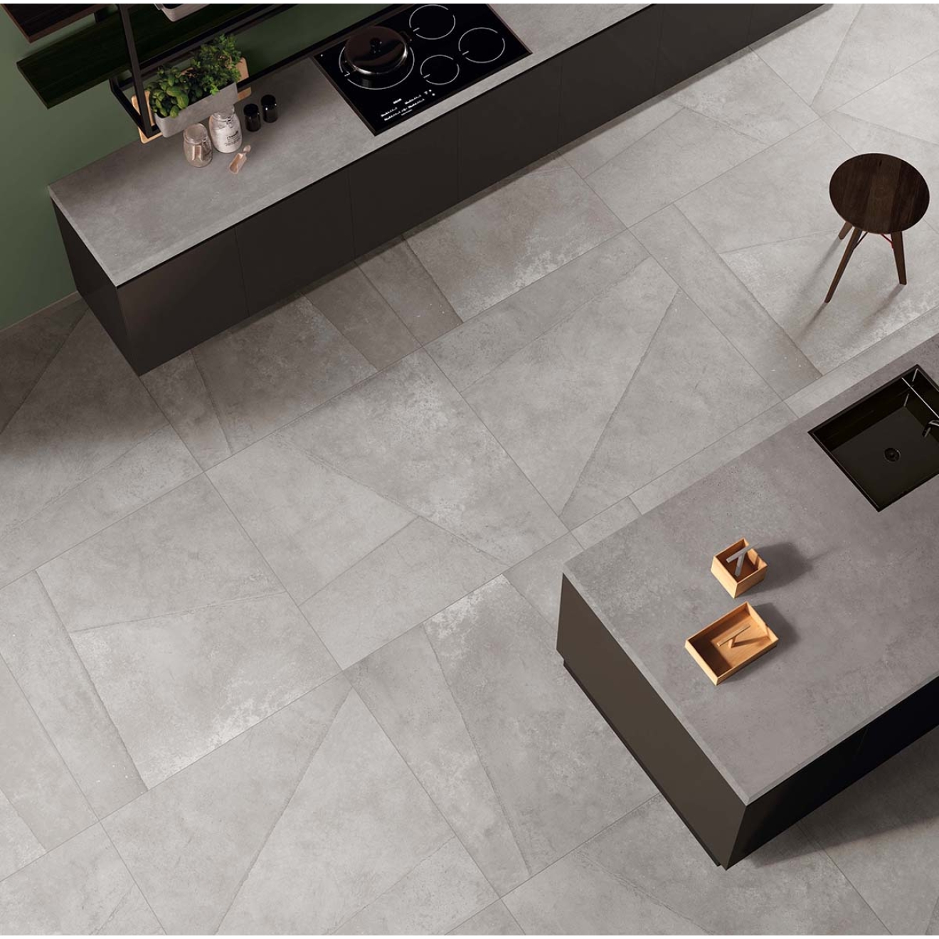 Flaviker Hyper Bodenfliese Silver GRIP 60x60 cm