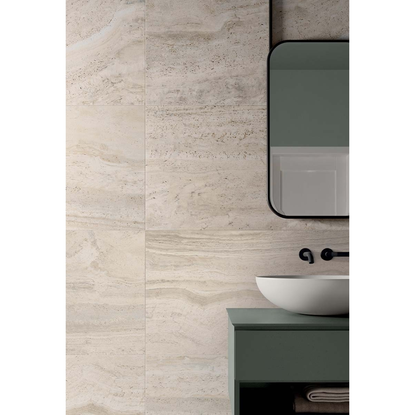 Flaviker Navona Boden- und Wandfliese Bone Vein 120x120 cm