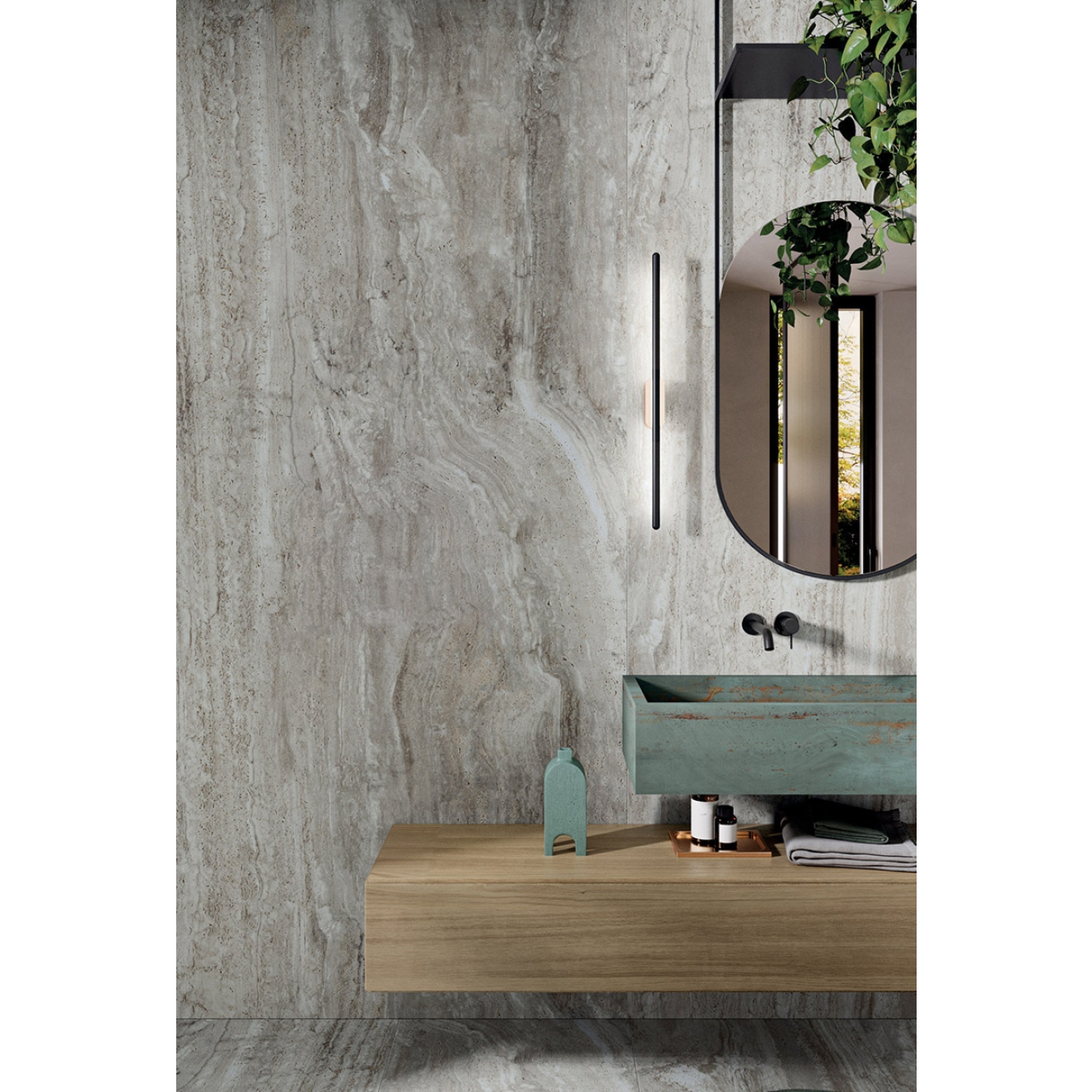 Flaviker Navona Boden- und Wandfliese Grey Vein 30x60 cm