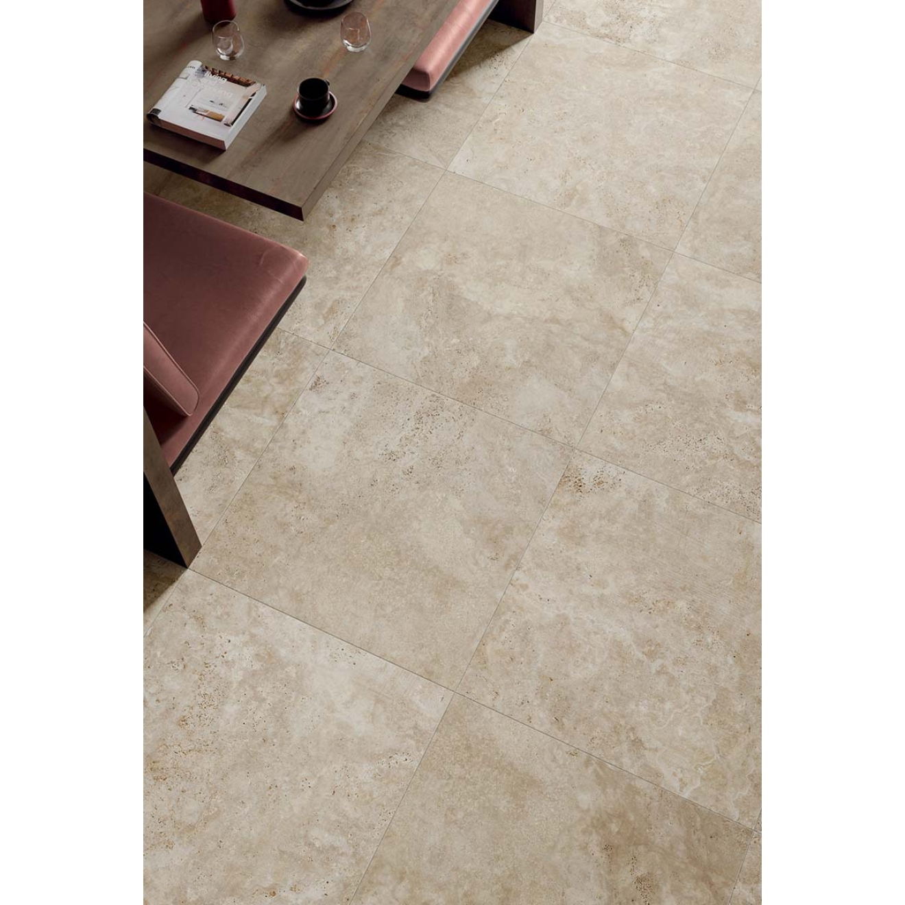 Flaviker Navona Terrassenplatte Honey Cross 60x60 cm - Stärke 20 mm