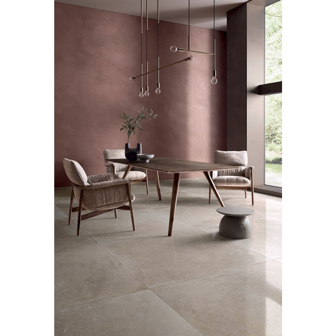 Flaviker Nordik Stone Boden- und Wandfliese Sand matt 60x120 cm