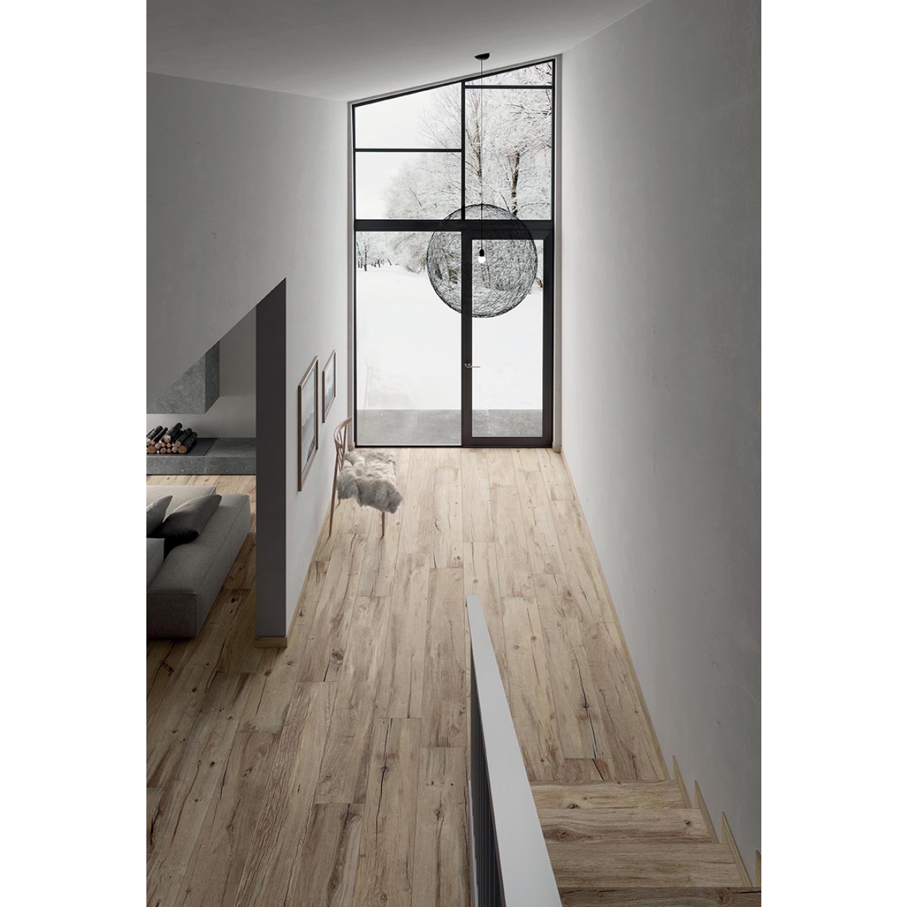 Flaviker Nordik Wood Bodenfliese Beige 20x120 cm - Stärke: 9 mm - GRIP