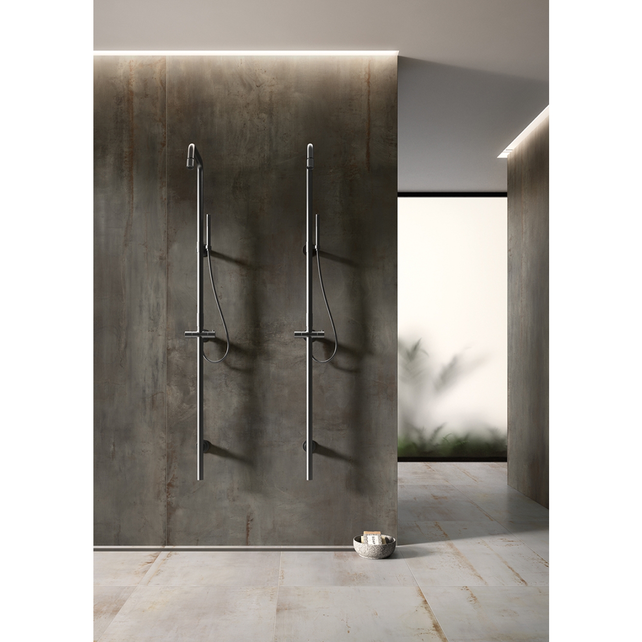 Flaviker Rebel Boden- und Wandfliese Lead 60x120 cm