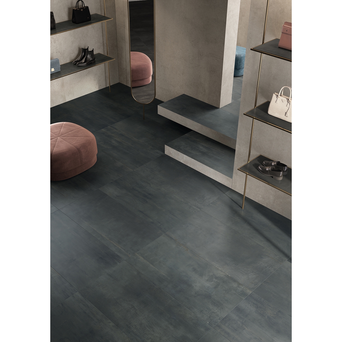 Flaviker Rebel Boden- und Wandfliese Night 120x120 cm