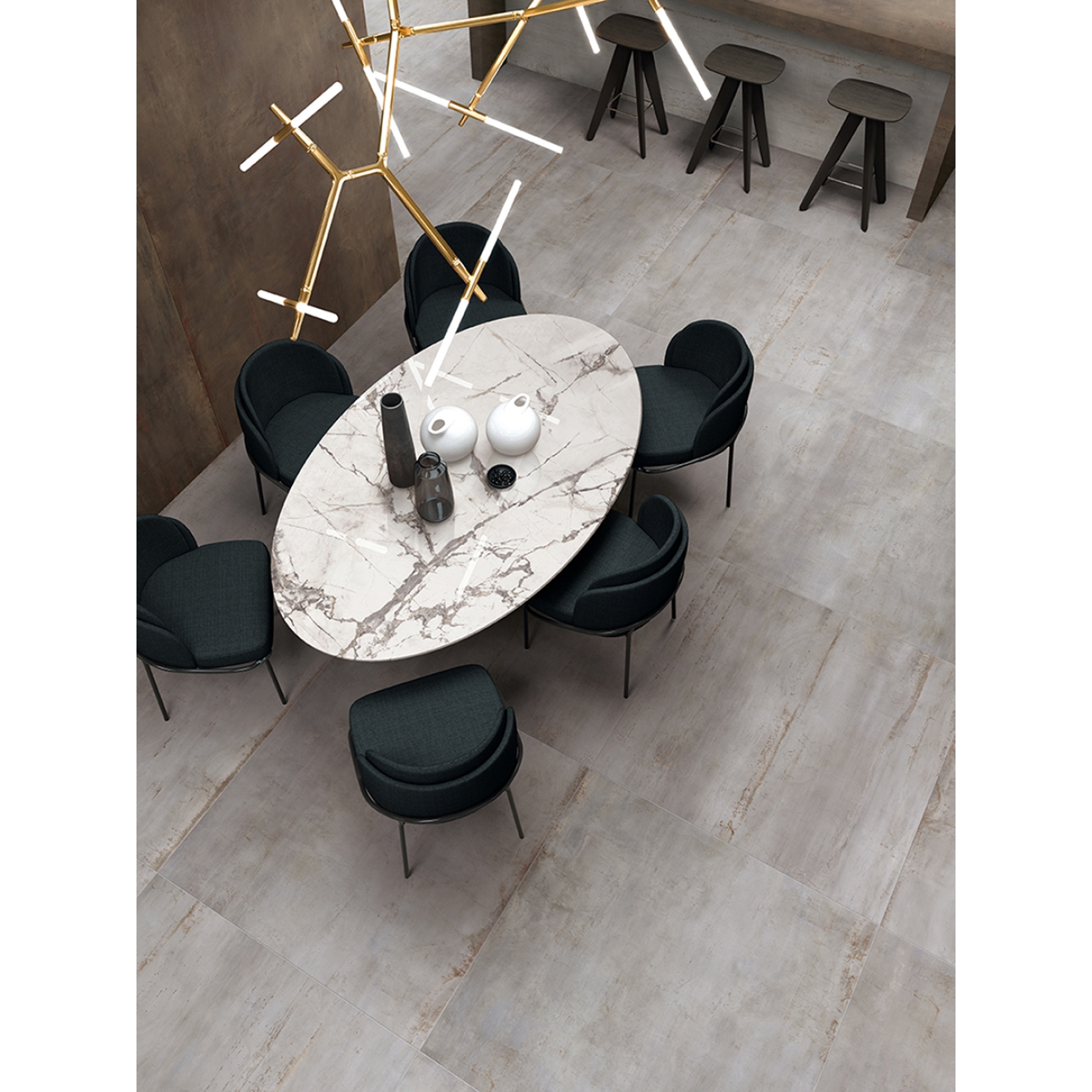 Flaviker Rebel Boden- und Wandfliese Silver 30x60 cm