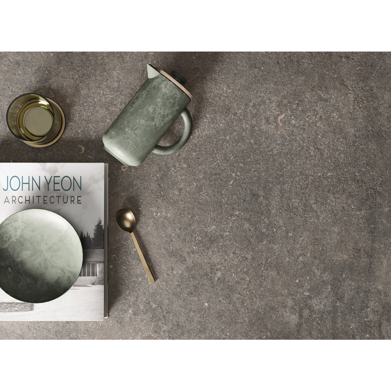 Flaviker Re_Tour Boden- und Wandfliese Mud 120x120 cm