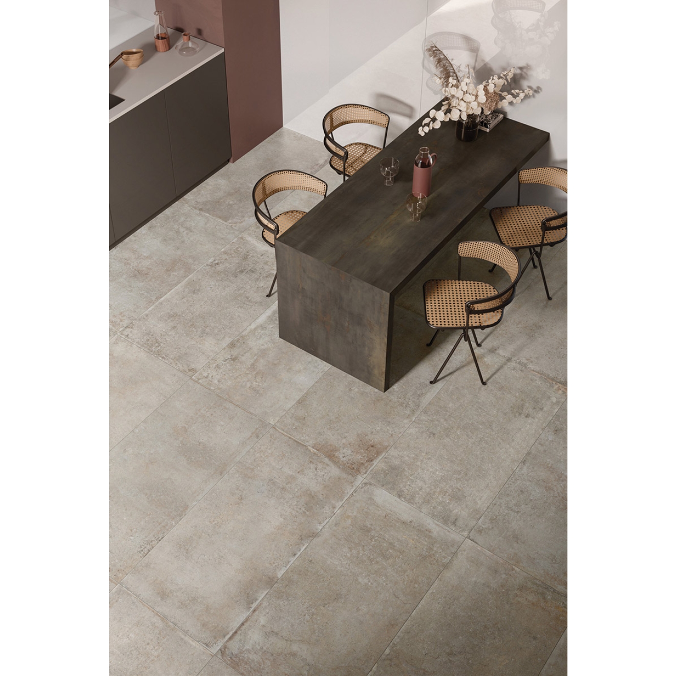 Flaviker Re_Tour Boden- und Wandfliese Rope 60x60 cm