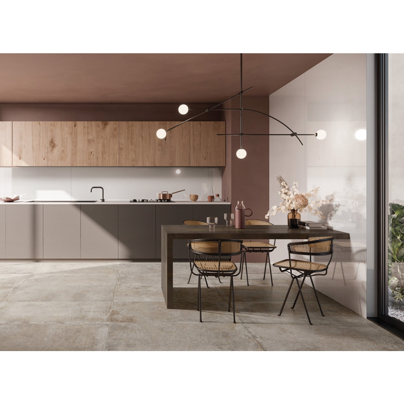 Flaviker Re_Tour Boden- und Wandfliese Rope 60x60 cm