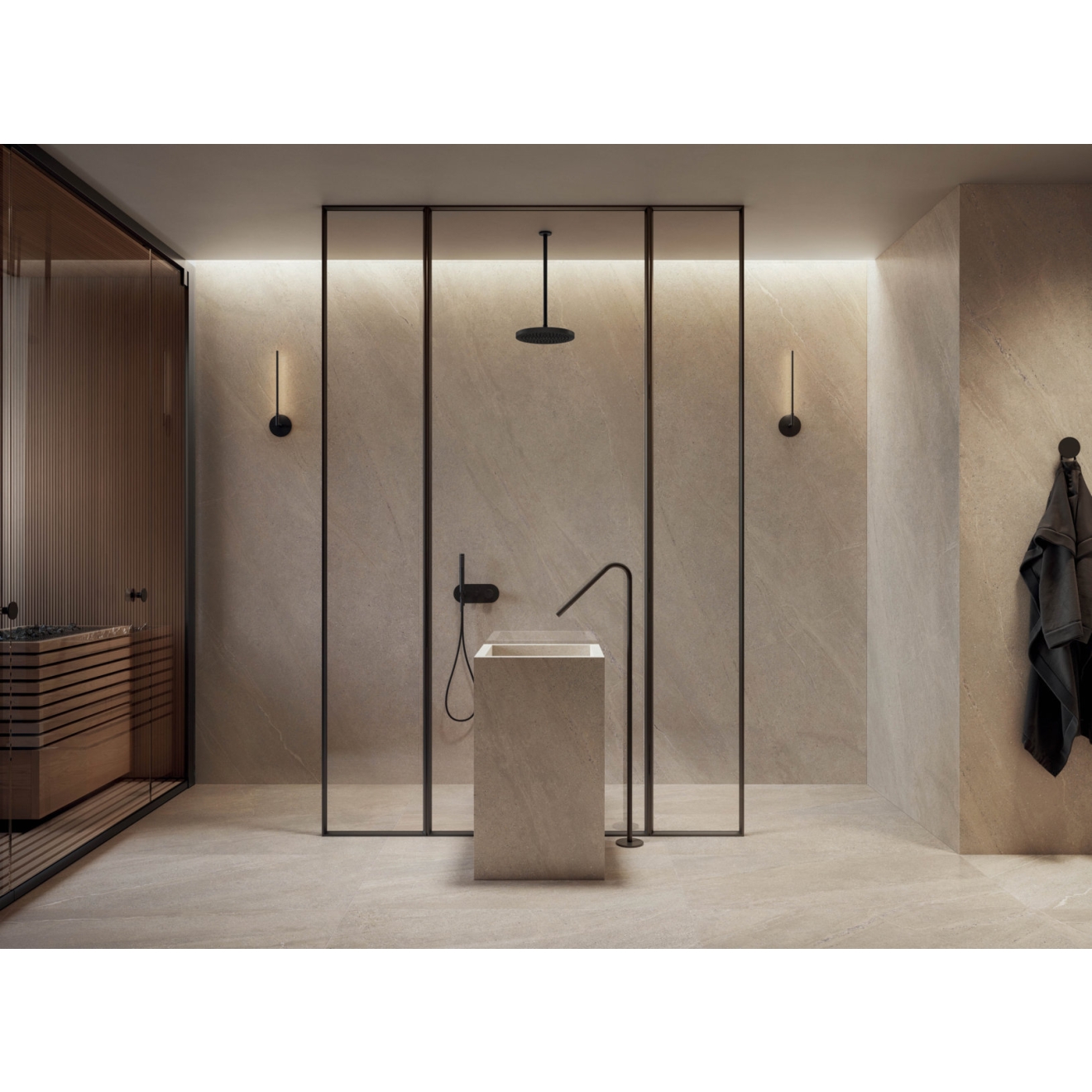 Flaviker Rockin` Boden- und Wandfliese Desert 20x120 cm