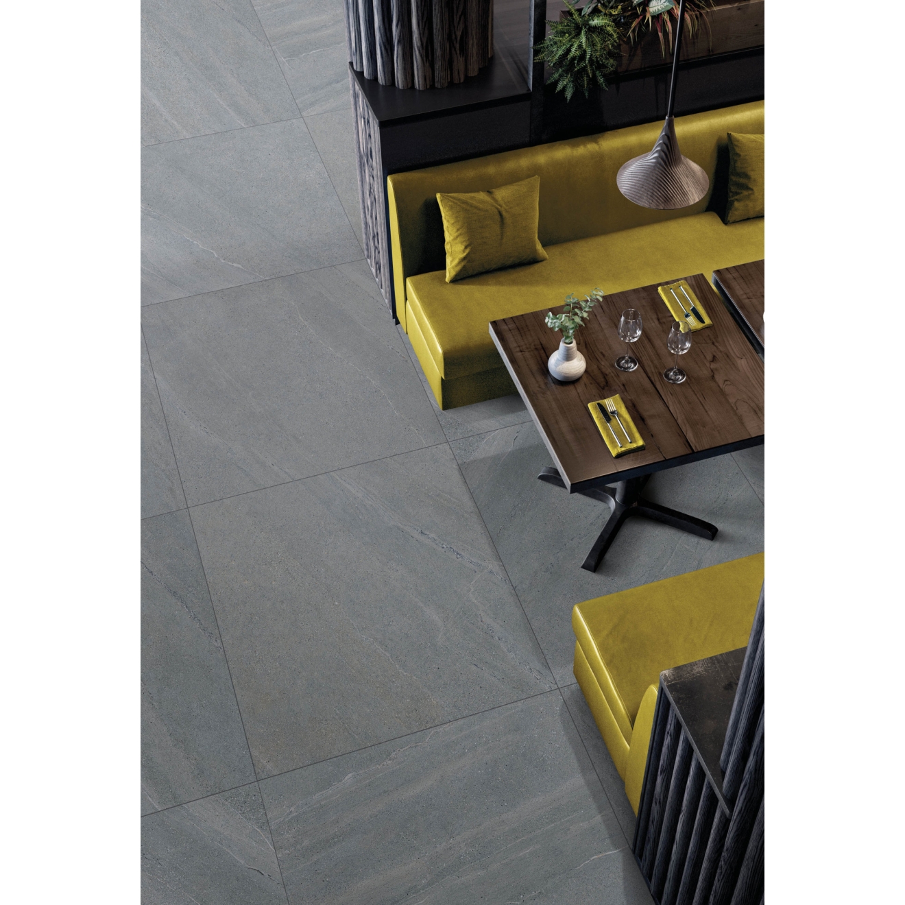 Flaviker Rockin` Boden- und Wandfliese Grey 60x60 cm