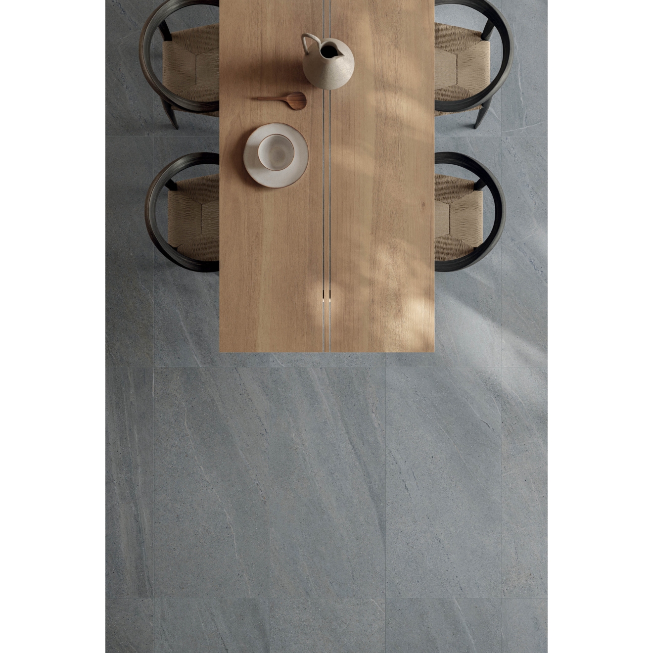 Flaviker Rockin` Boden- und Wandfliese Grey 60x60 cm