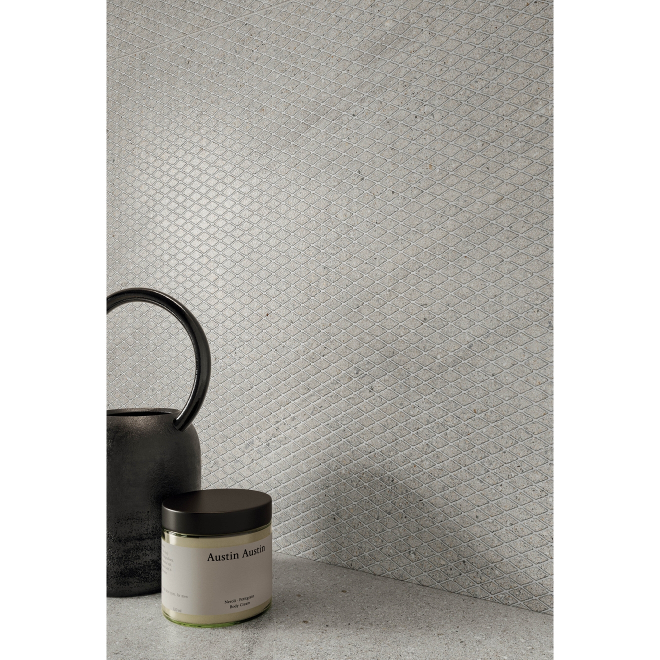 Flaviker Rockin` Boden- und Wandfliese Ice 120x120 cm